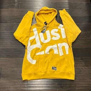 Hustle Gang Trap Rap Hoodie Sweatshirt Mustard Shirt new Mens Size 3XL